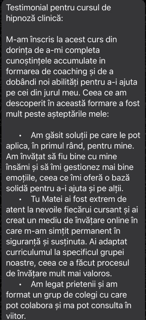 Testimonial Sandonia Institute