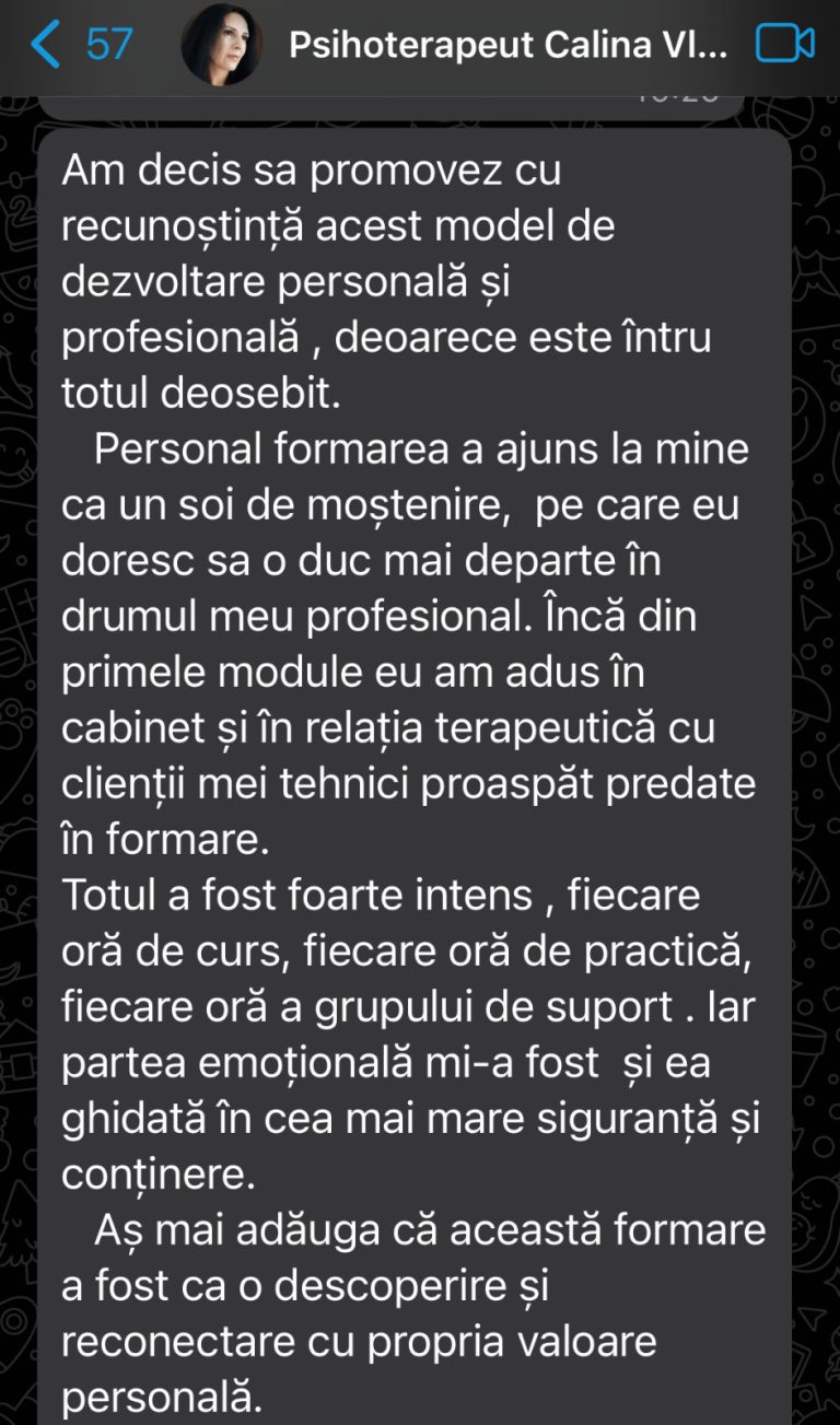 Testimonial Sandonia Institute